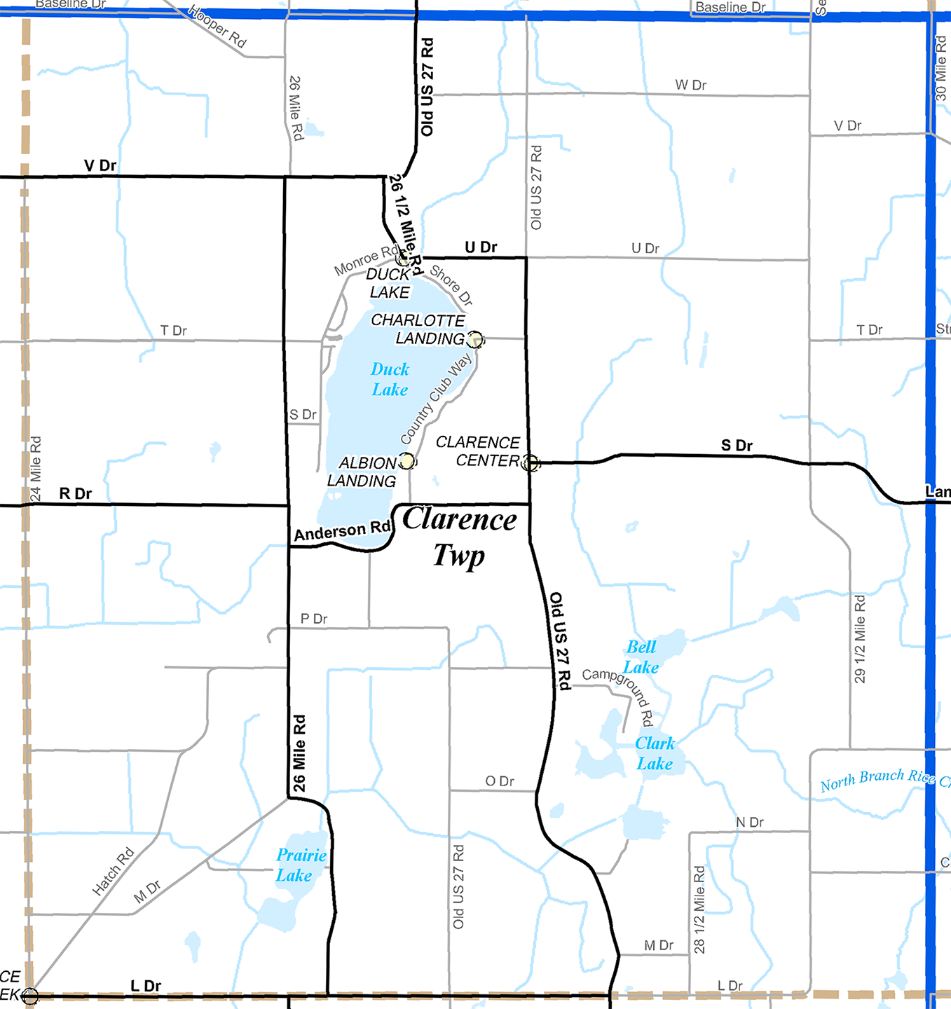 2009 Clarence Township, Michigan map