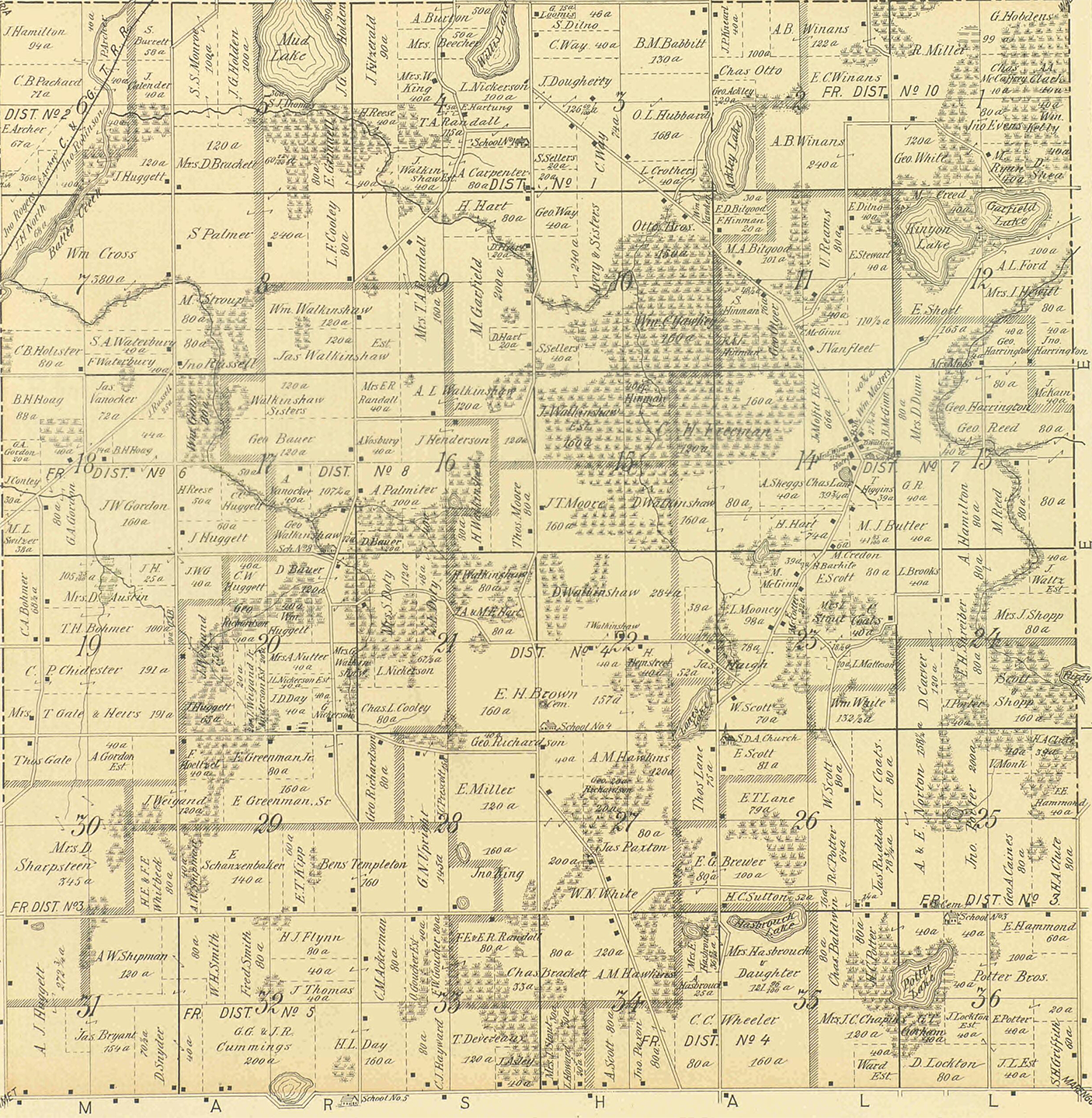 1894 Convis Township, Michigan landownership map