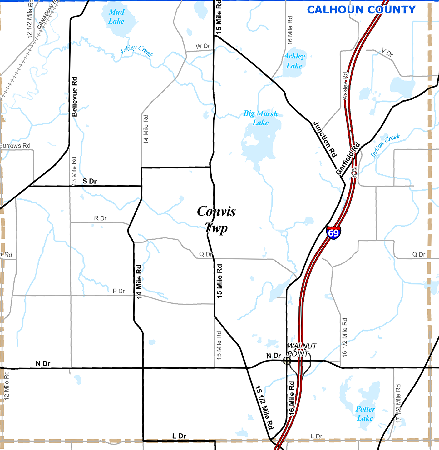 2009 Convis Township, Michigan map