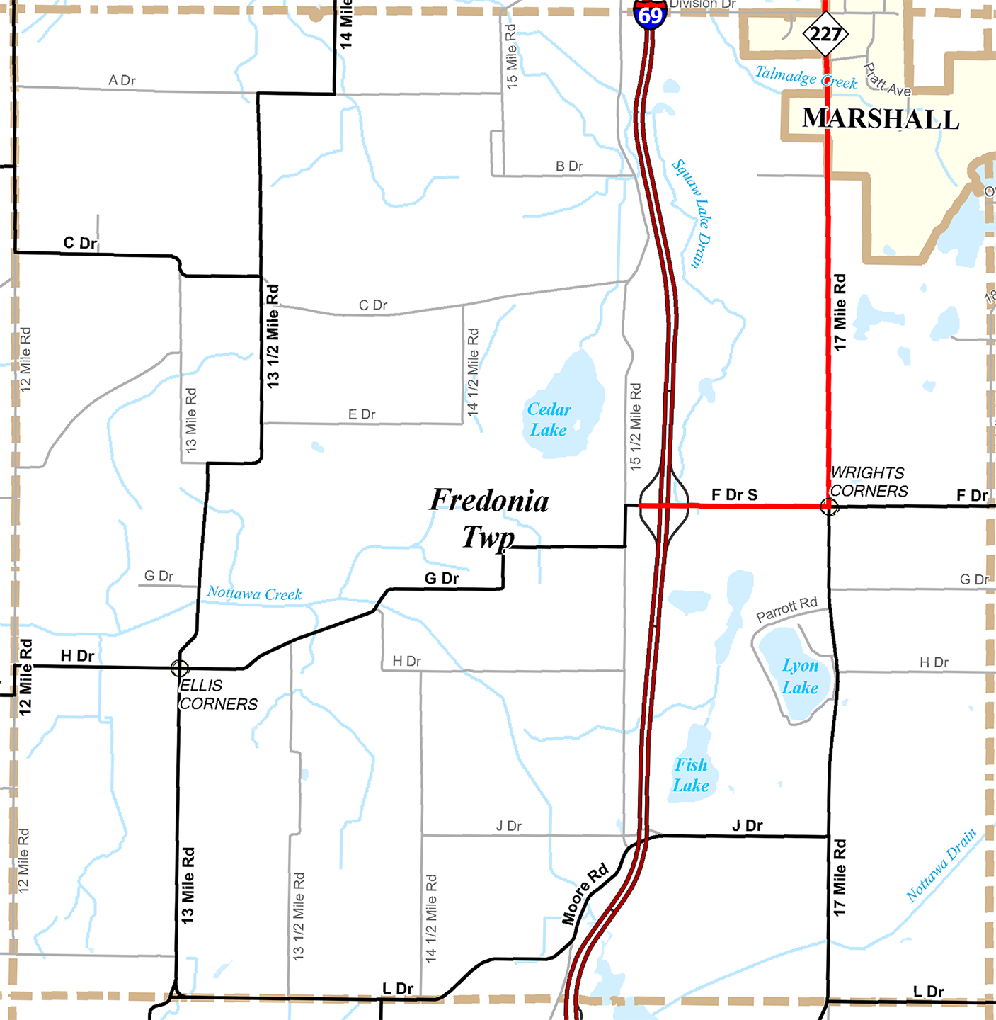 2009 Fredonia Township, Michigan map