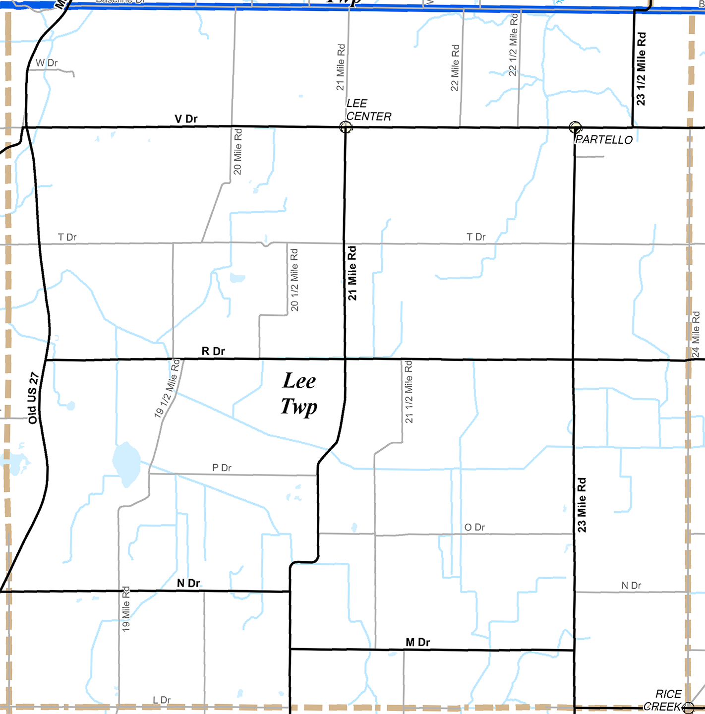 2009 Lee Township, Michigan map