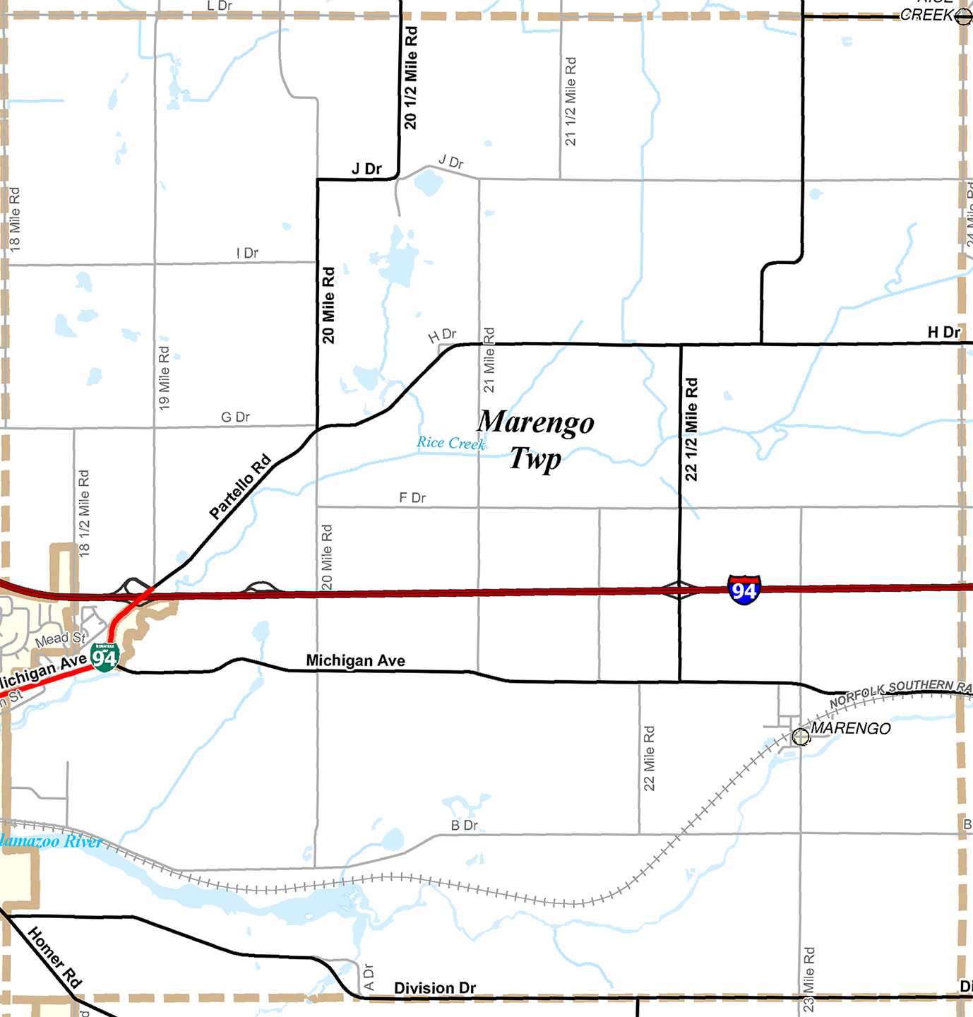2009 Marengo Township, Michigan map