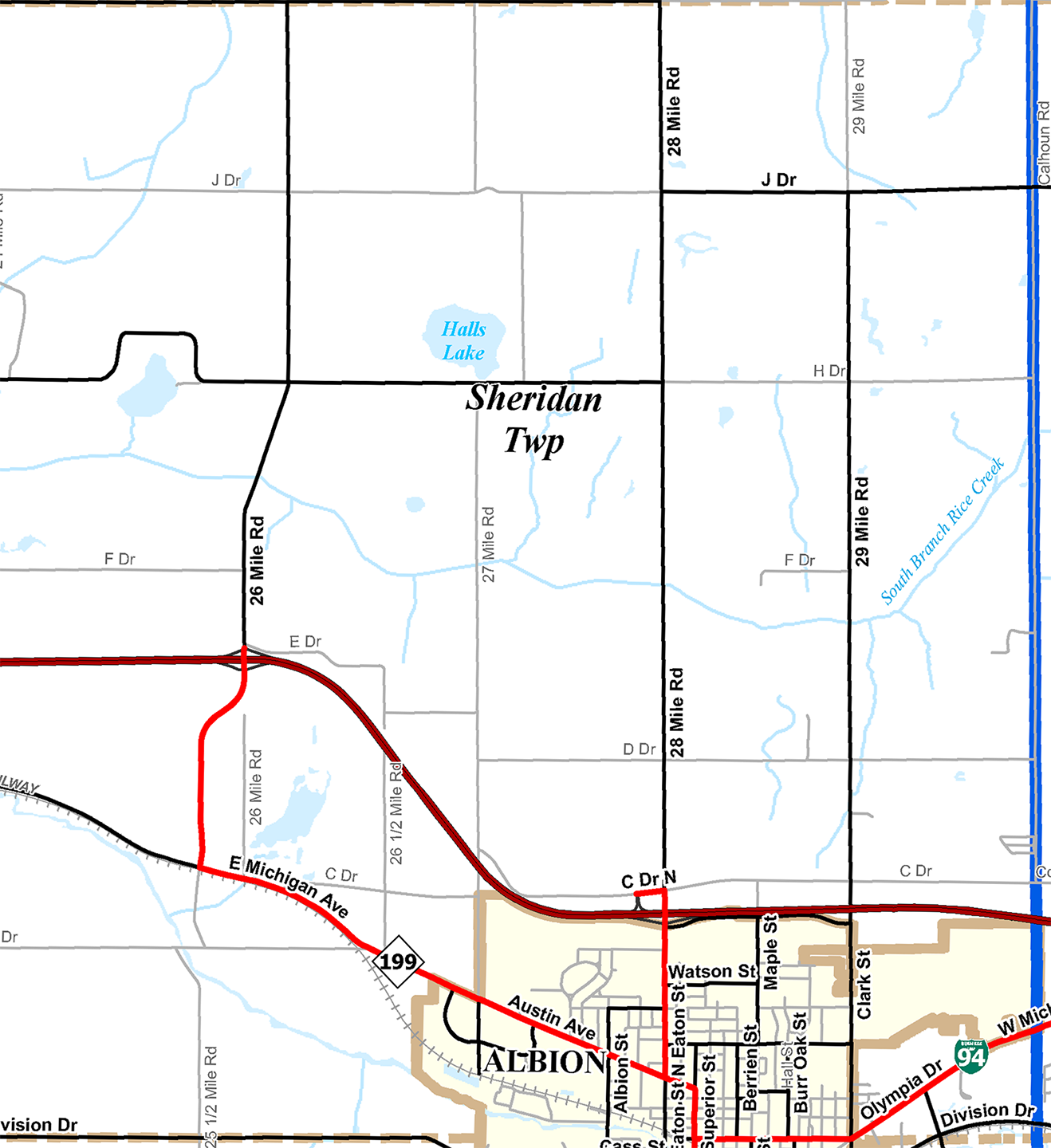 2009 Sheridan Township, Michigan map