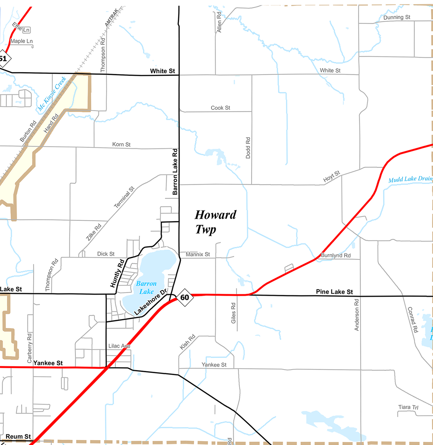 2010 Howard Township Michigan landownership map