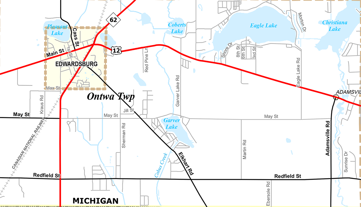 2010 Ontwa Township Michigan landownership map