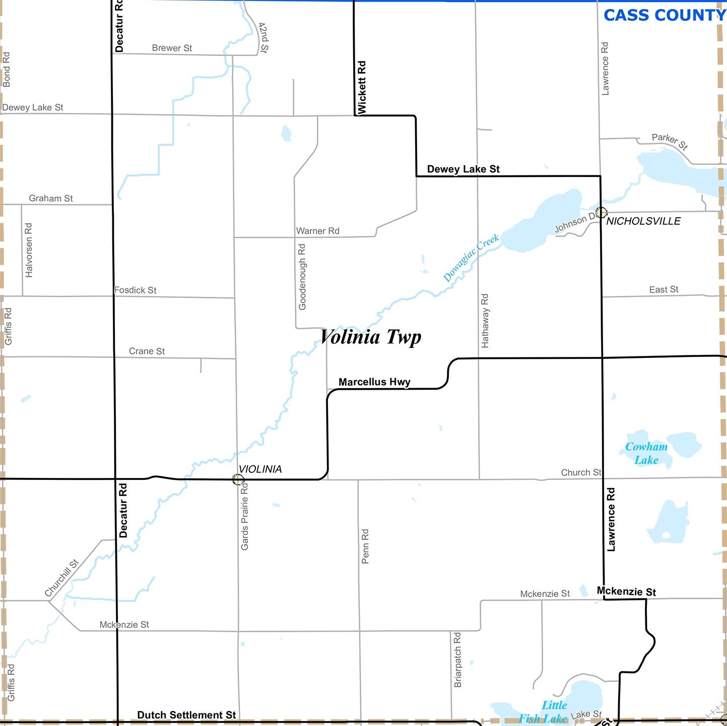 2010 Volinia Township, Michigan map