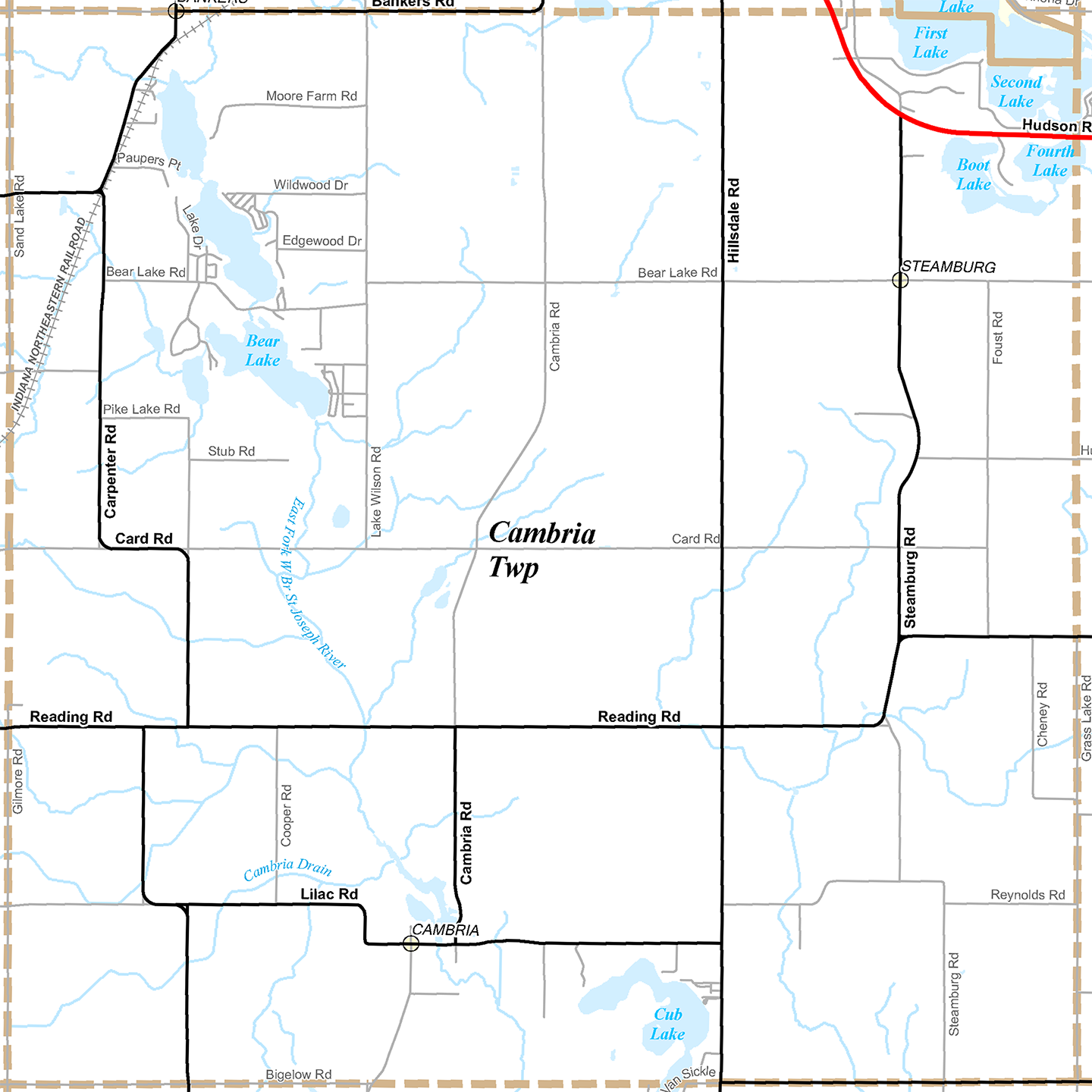 2009 Cambria Township, Michigan map