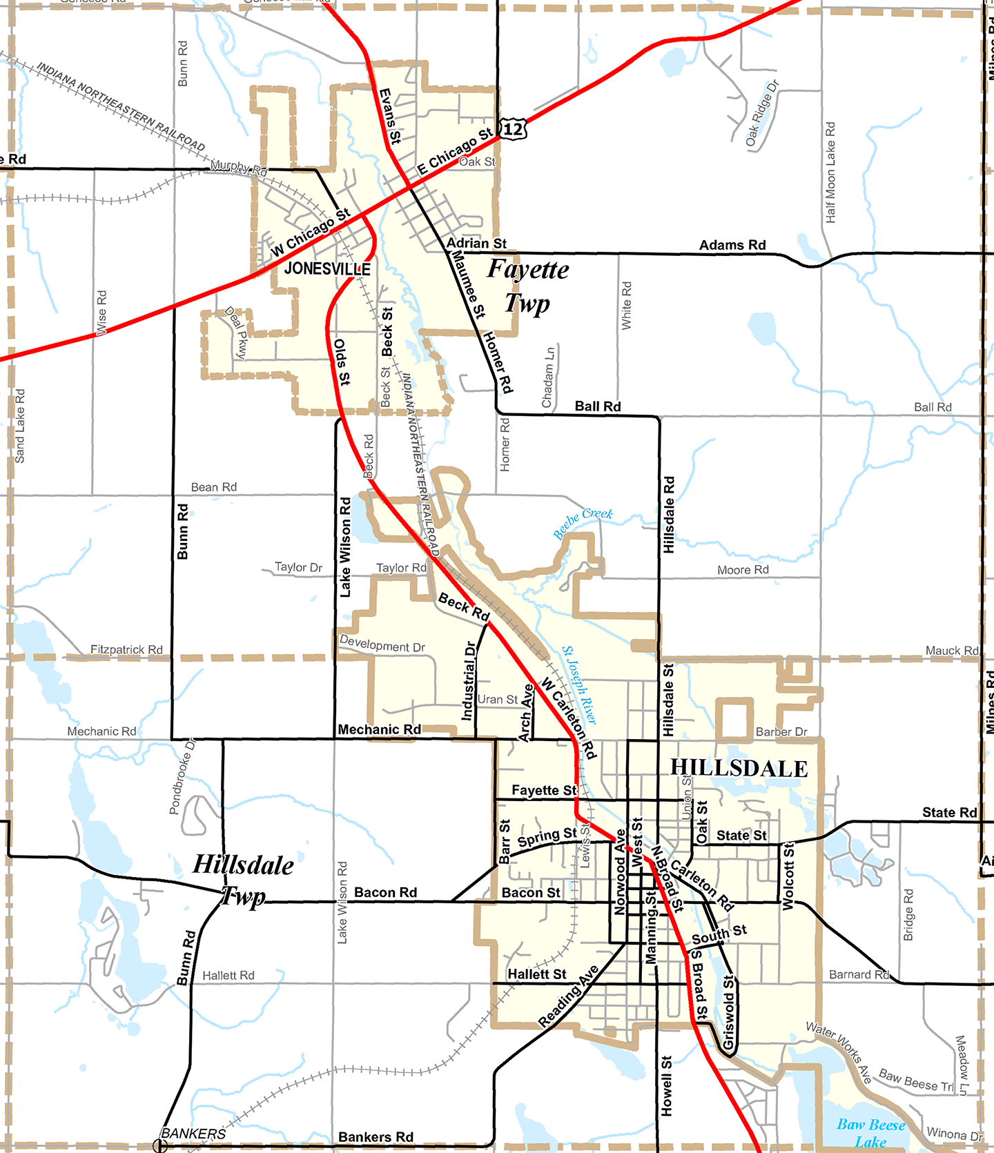 2009 Fayette Township, Michigan map