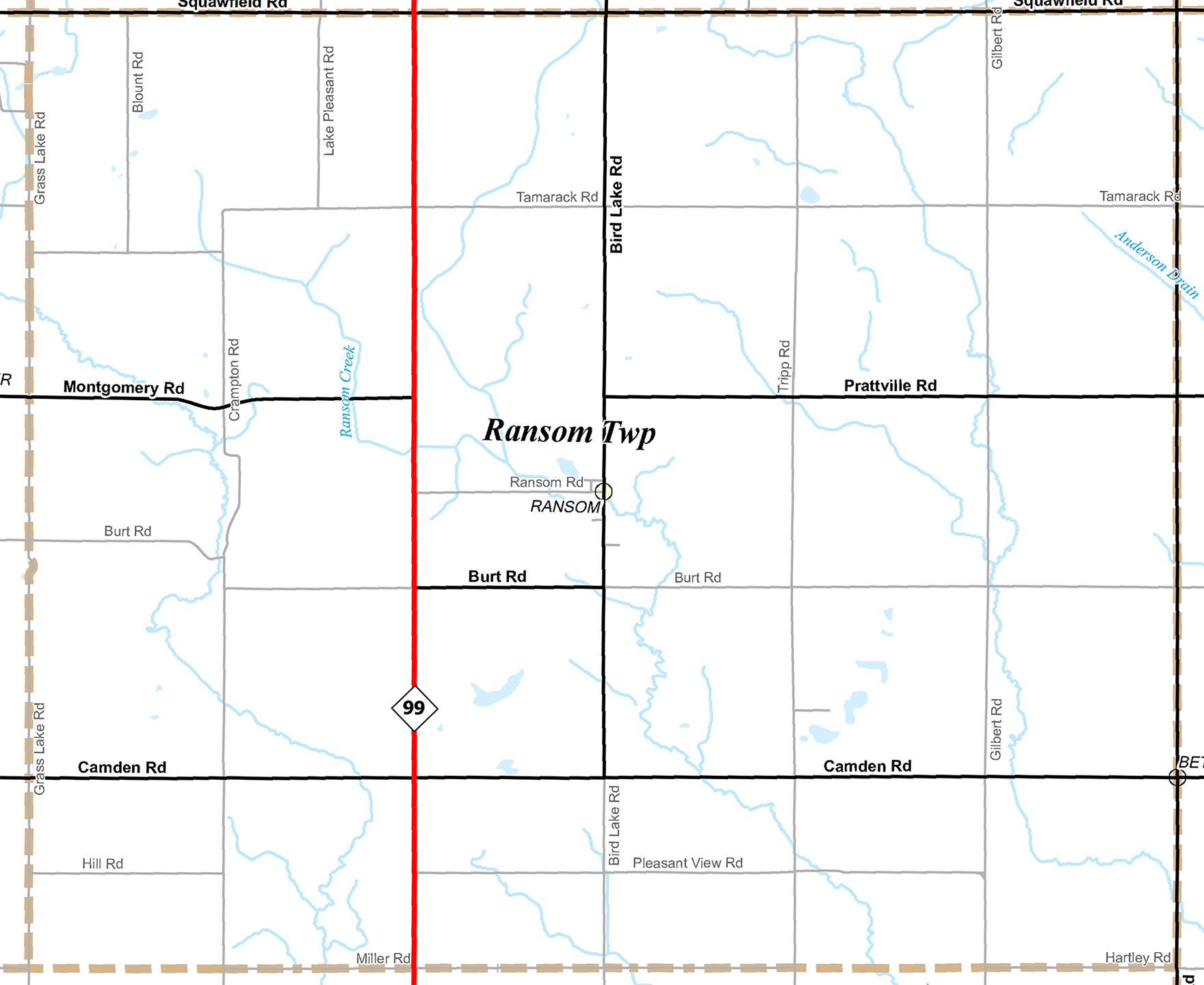 2009 Ransom Township, Michigan map