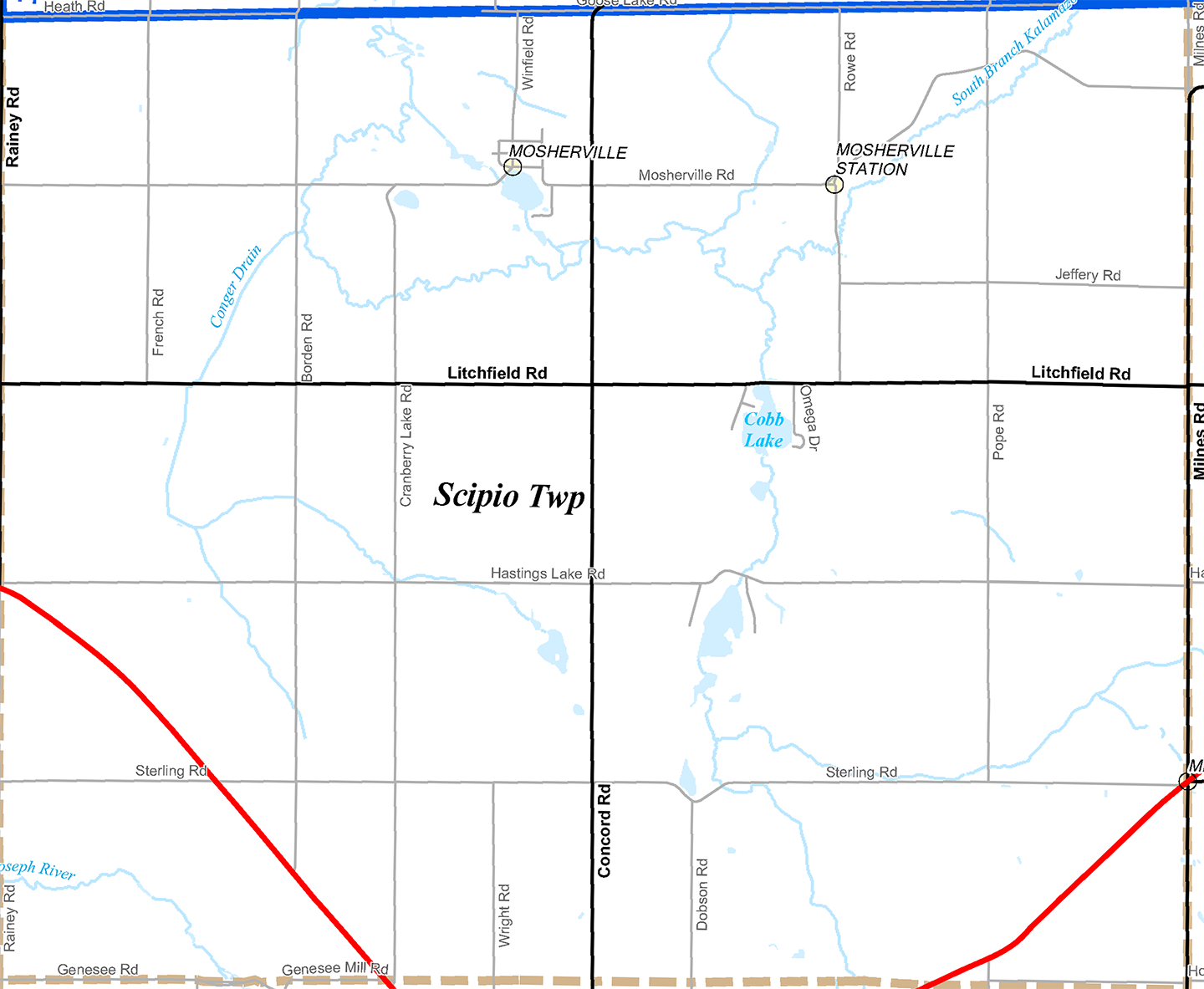 2009 Scipio Township, Michigan map