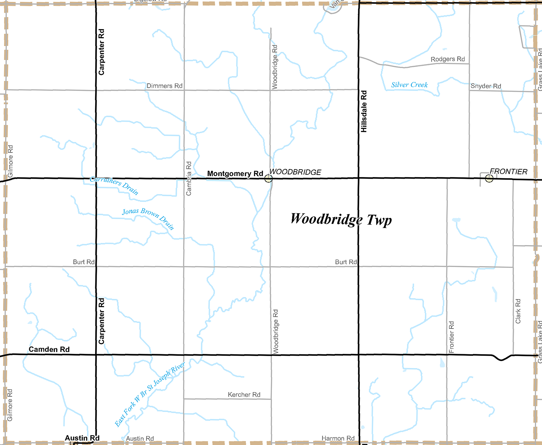 2009 Woodbridge Township, Michigan map