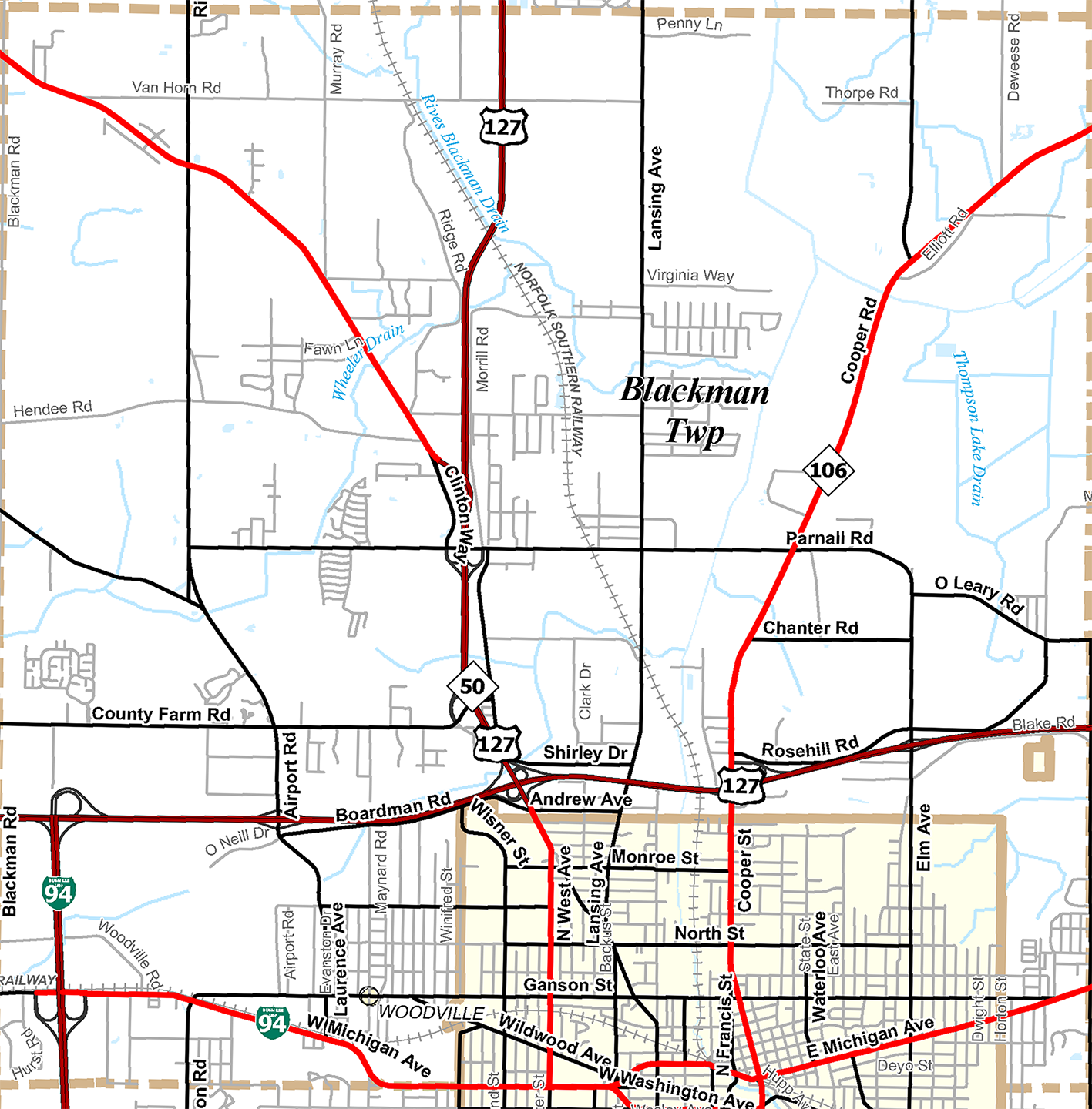 2009 Blackman Township, Michigan map