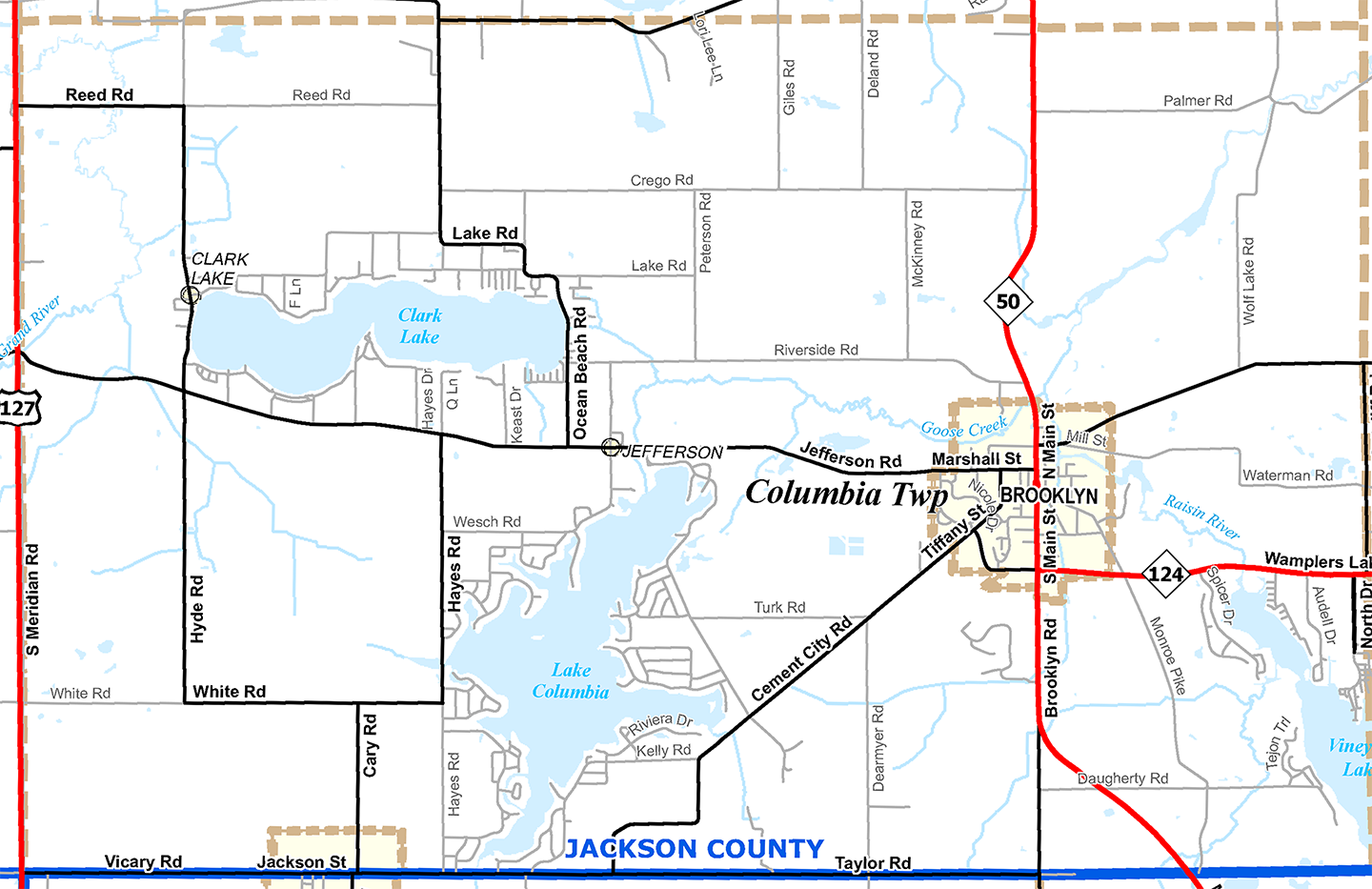 2009 Columbia Township, Michigan map