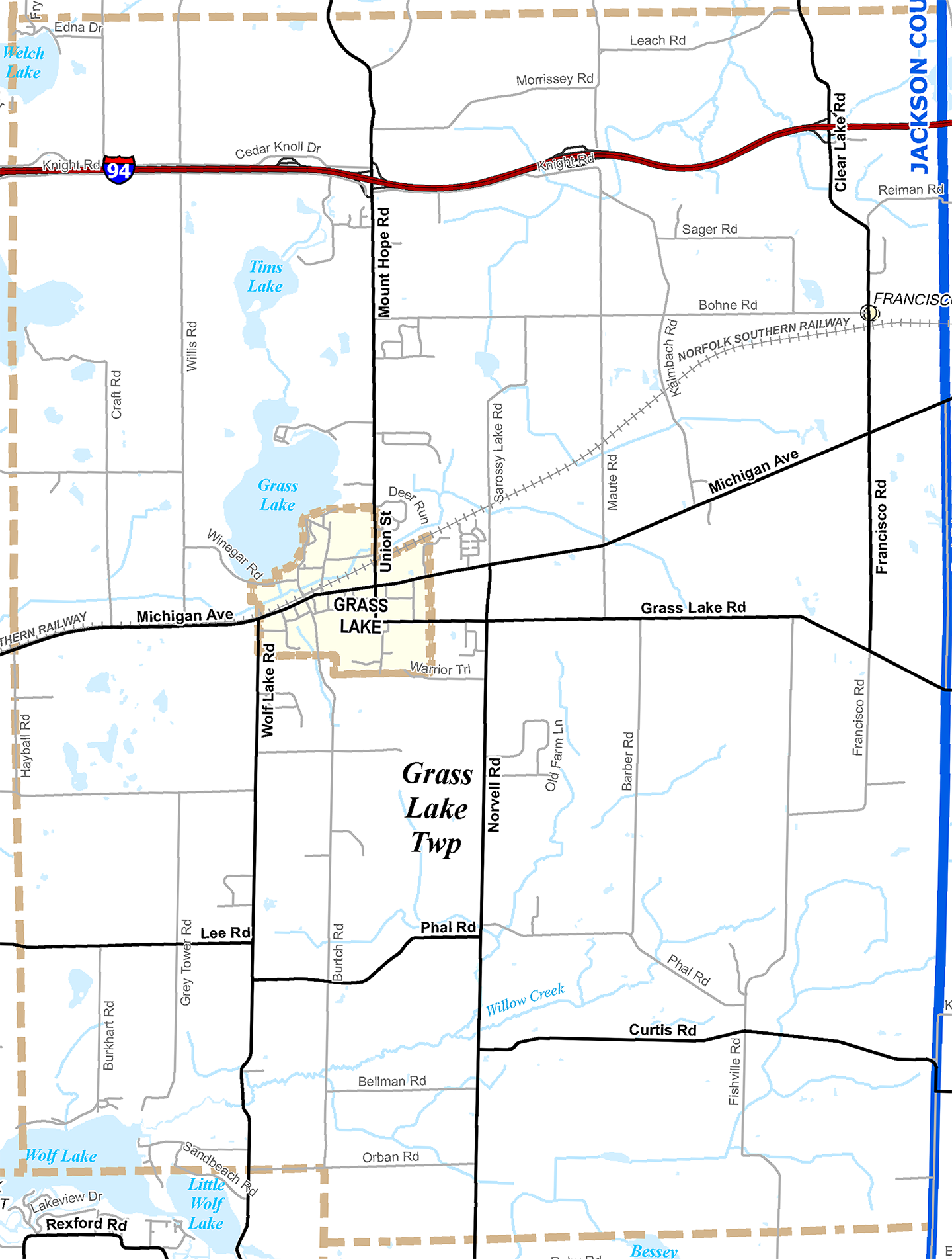 2009 GrassLake Township, Michigan map