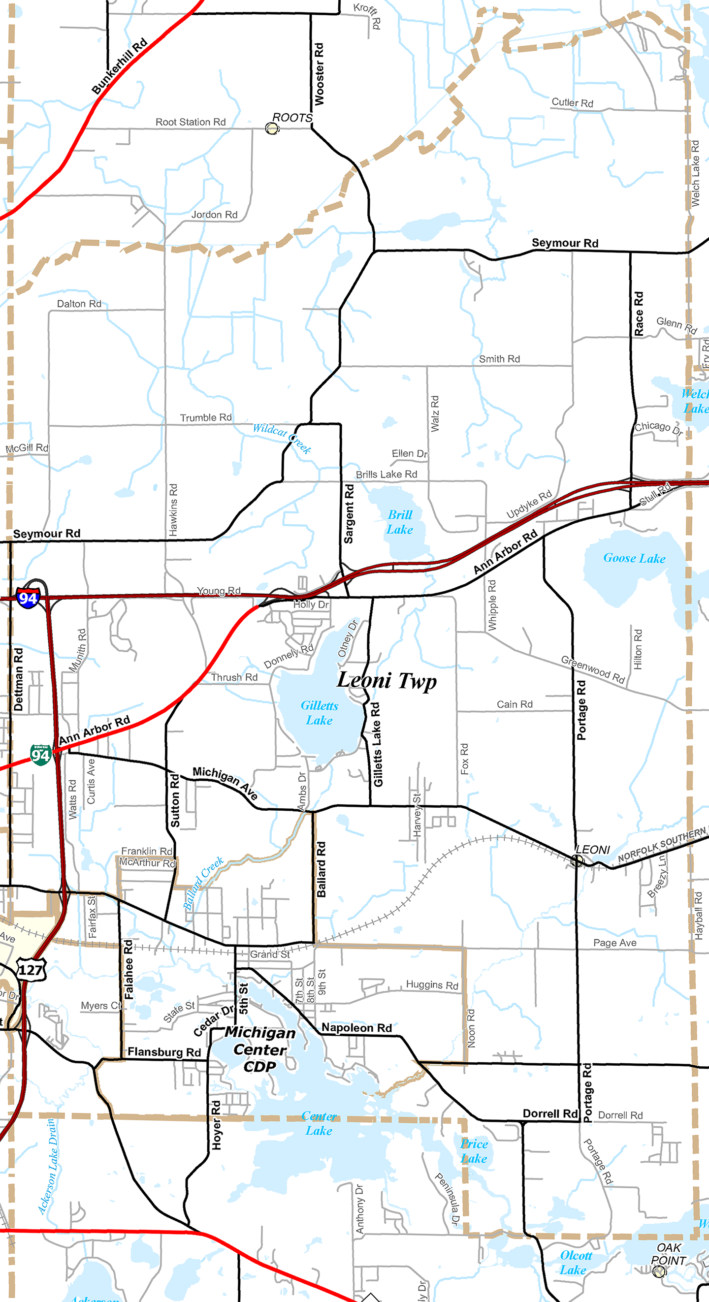 2009 Leoni Township, Michigan map