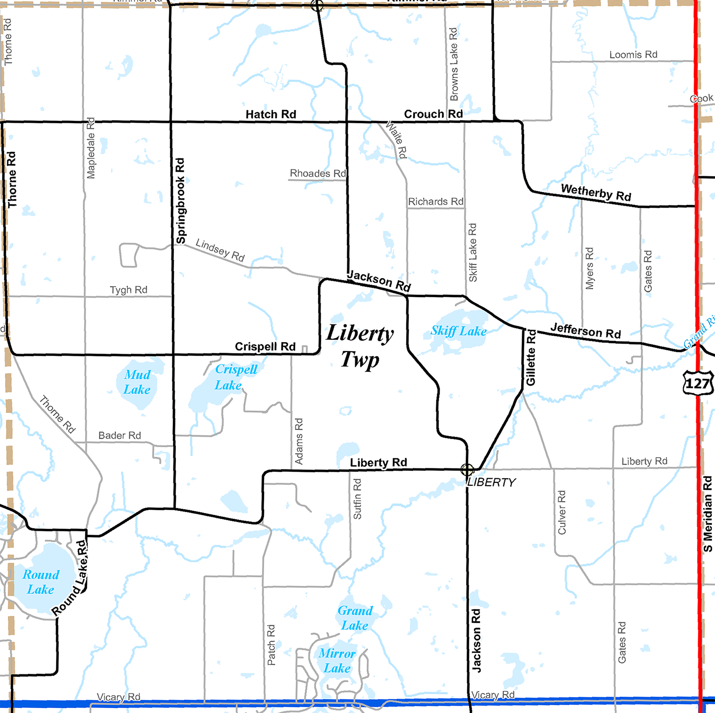 2009 Liberty Township, Michigan map