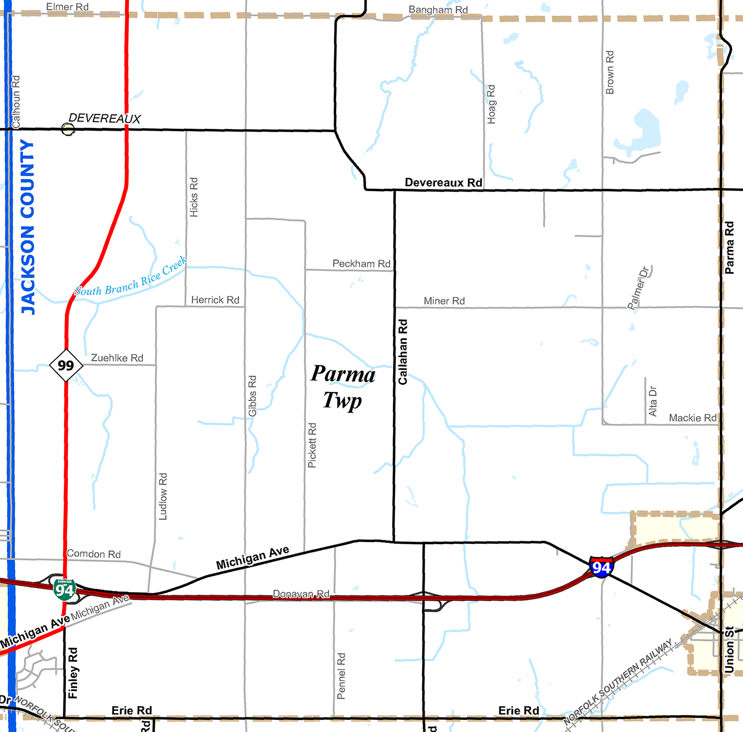 2009 Parma Township, Michigan map