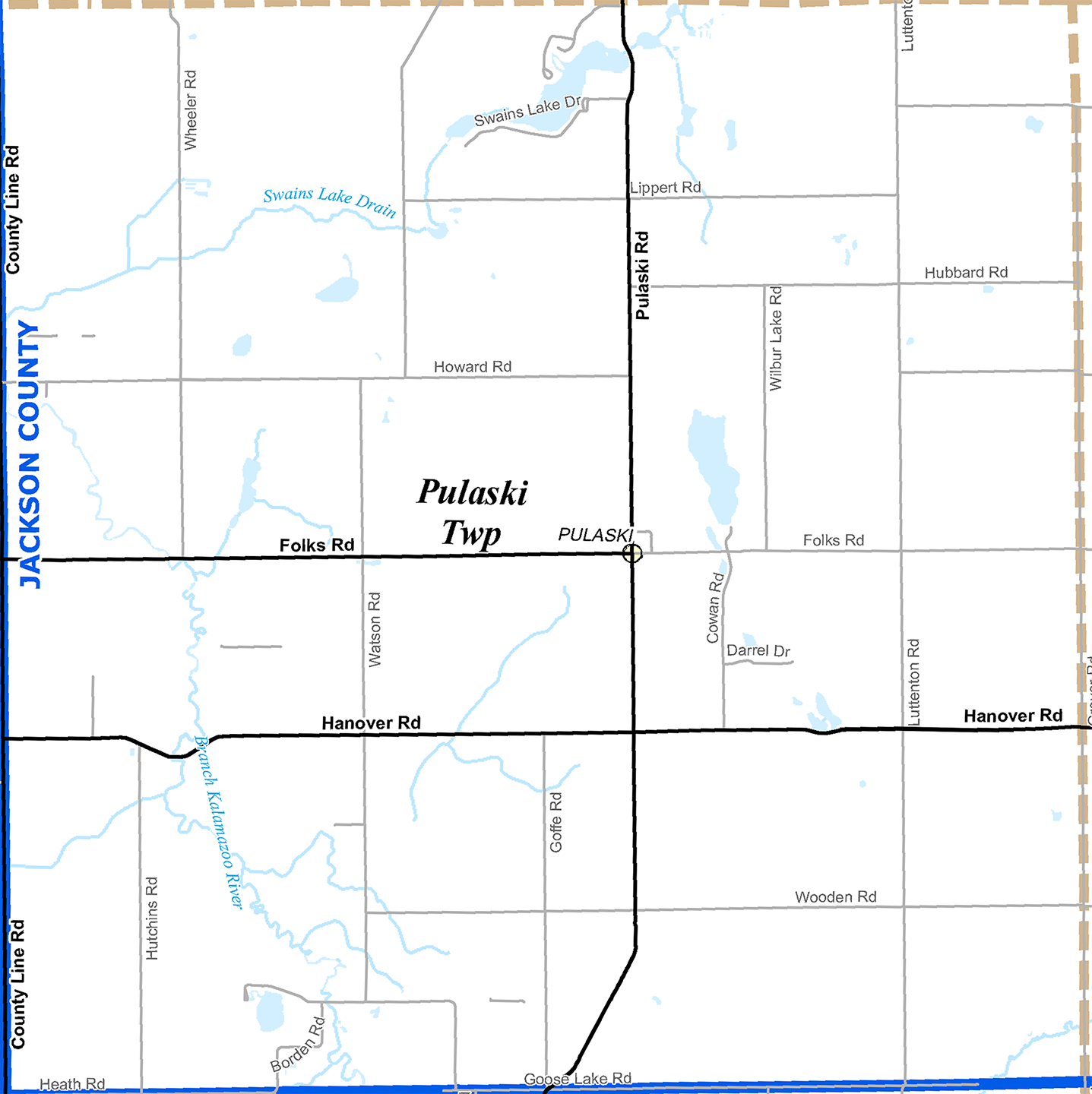 2009 Pulaski Township, Michigan map