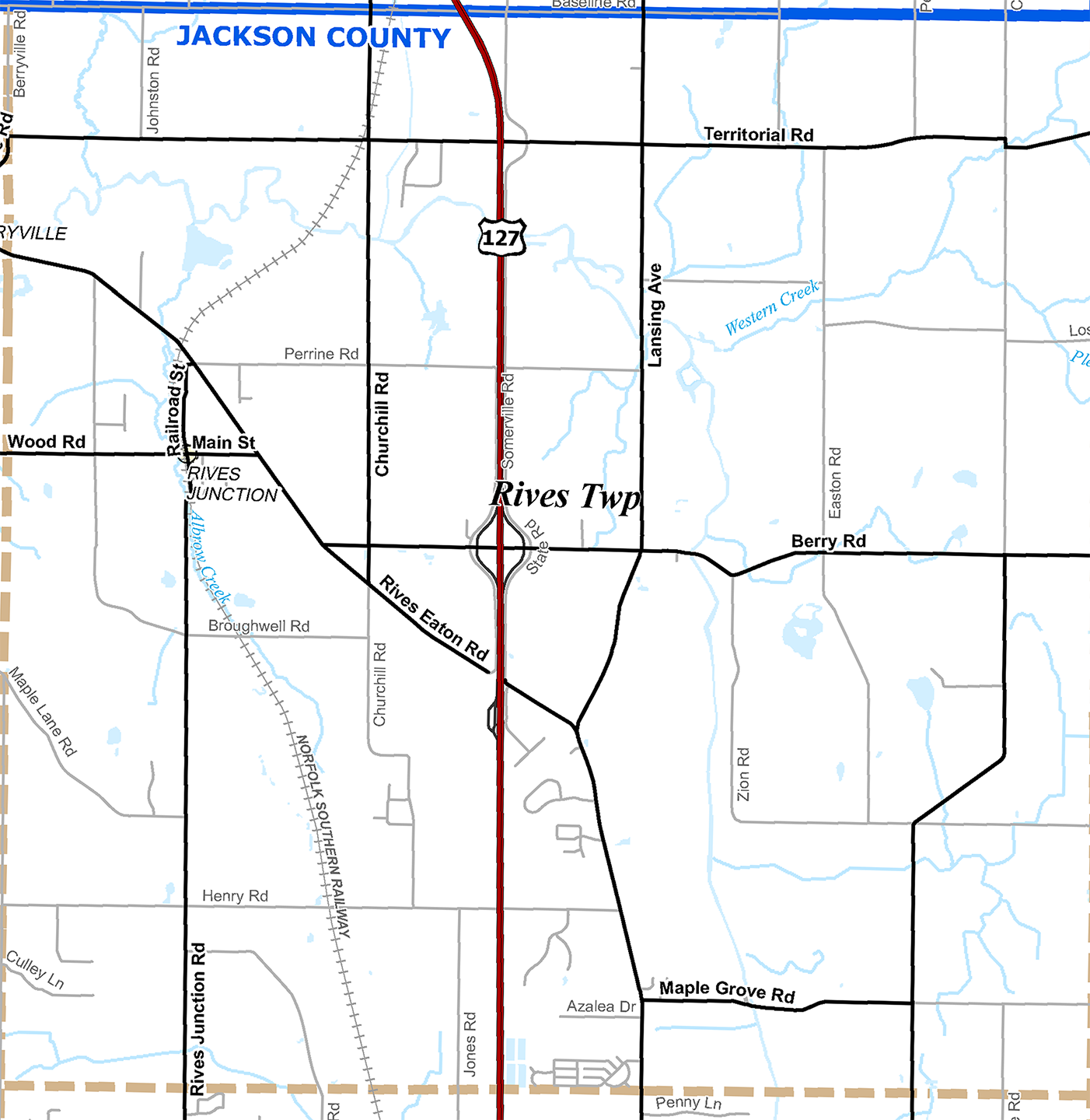 2009 Rives Township, Michigan map