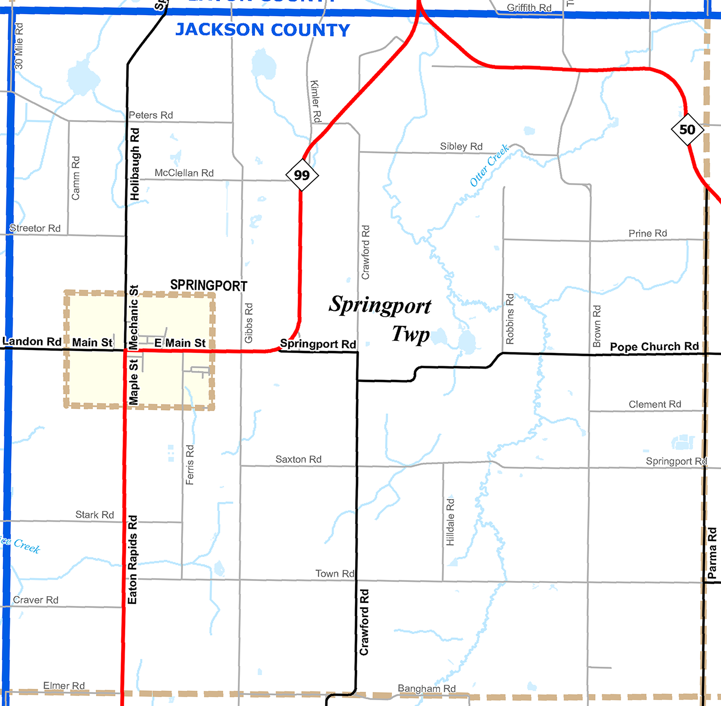 2009 Springport Township, Michigan map