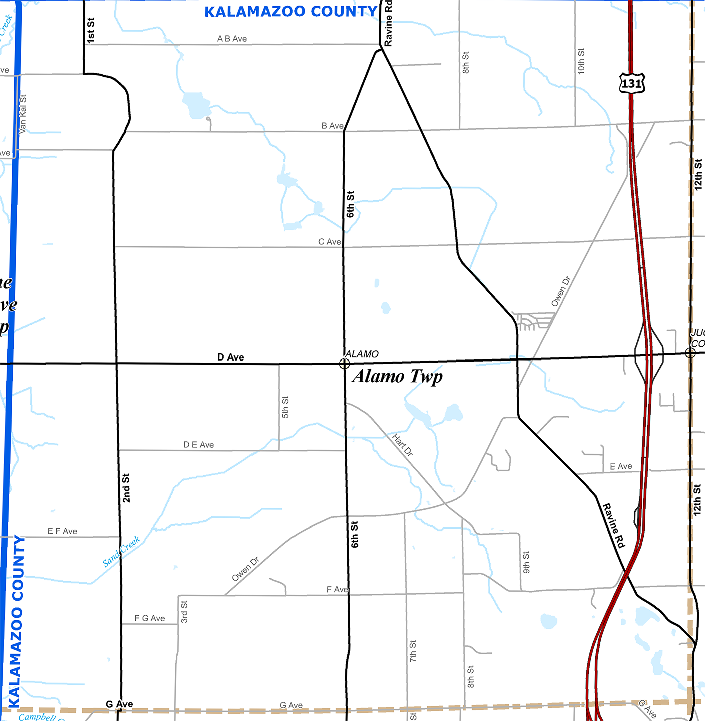 2009 Alamo Township Michigan map