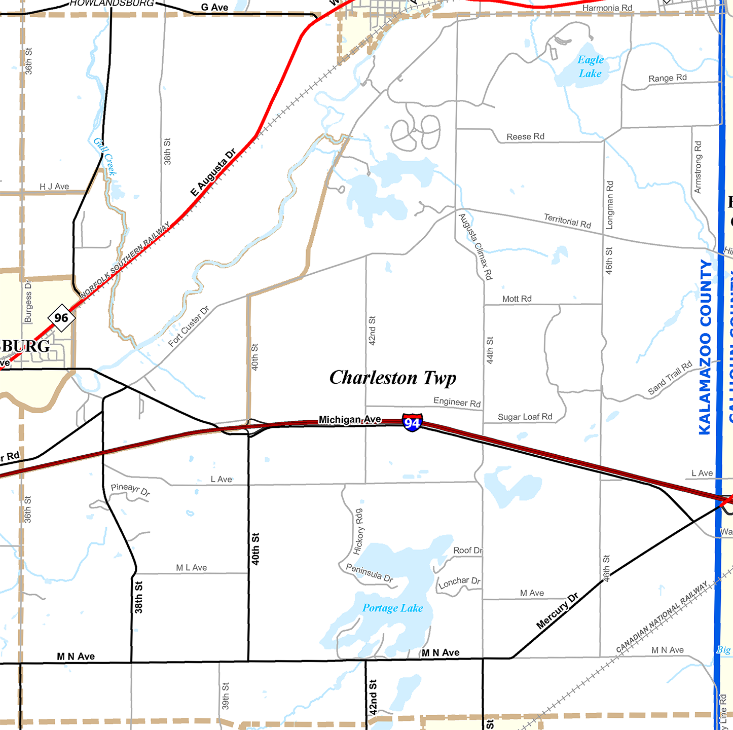 2009 Charleston Township Michigan map