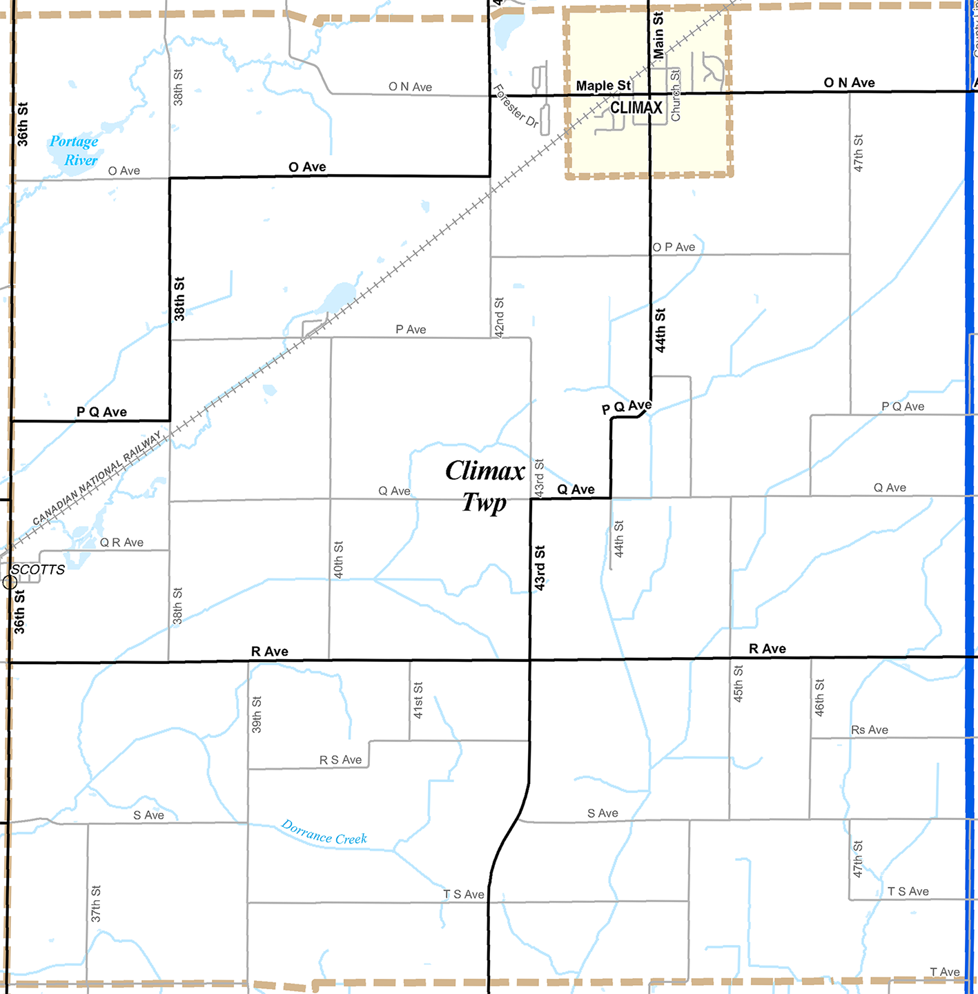 2009 Climax Township Michigan map