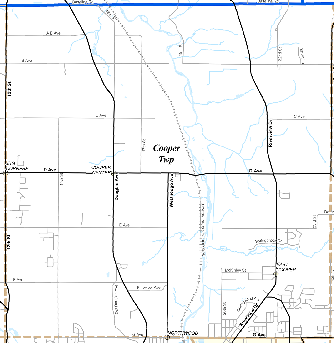 2009 Cooper Township Michigan map