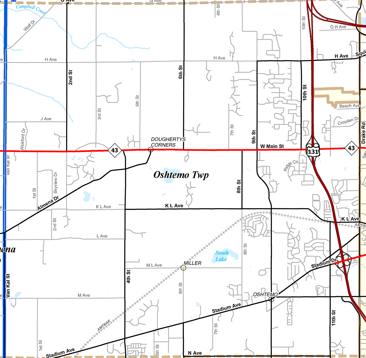 2009 Oshtemo Township Michigan map