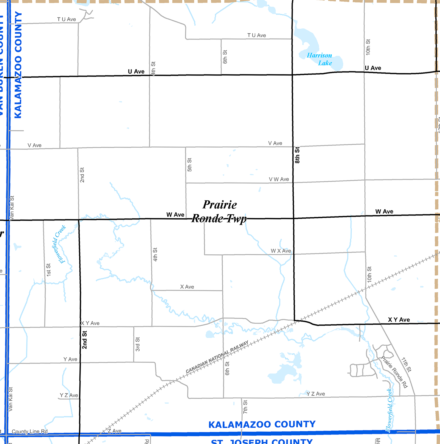 2009 PrairieRonde Township Michigan map