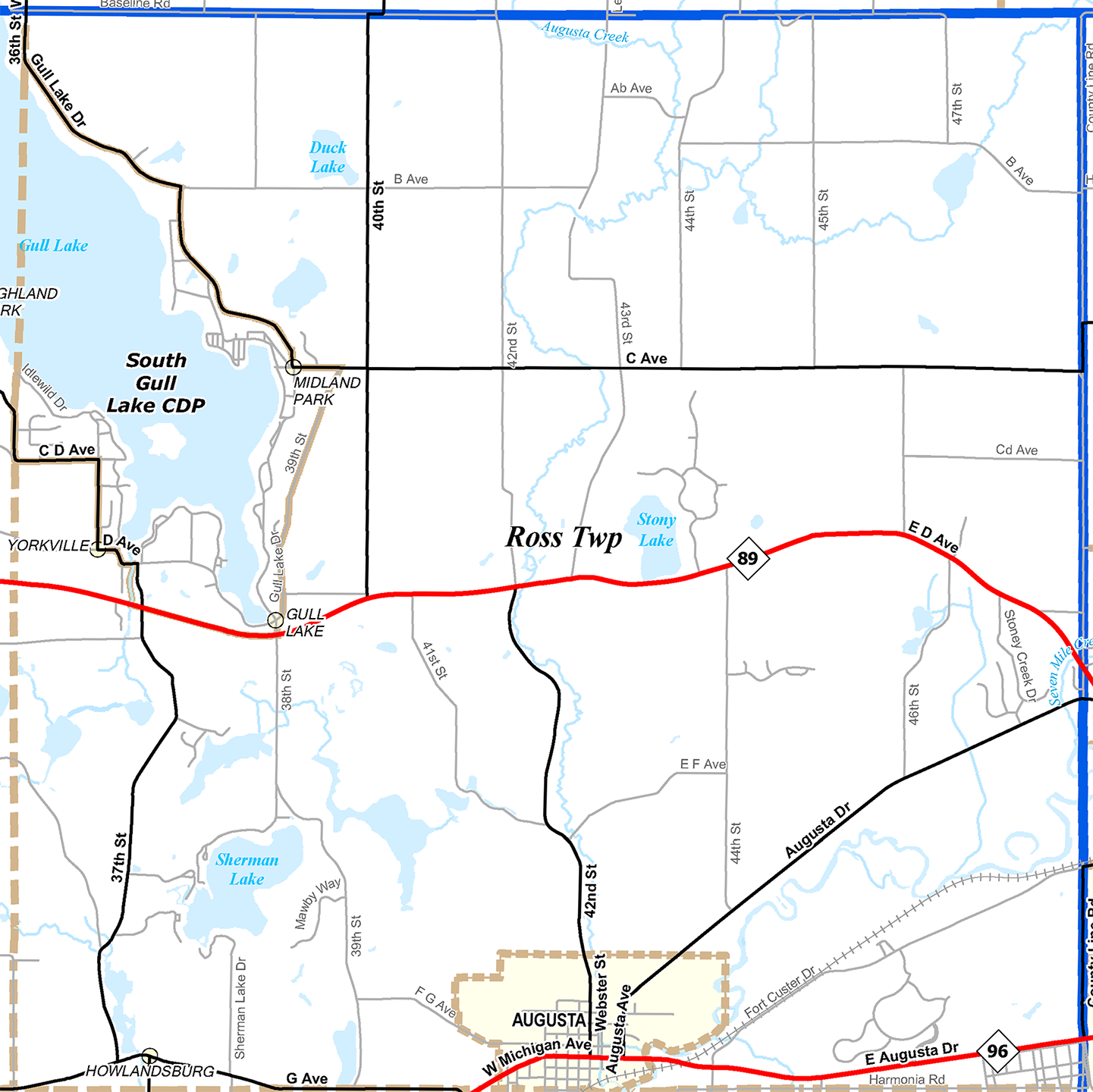 2009 Ross Township Michigan map