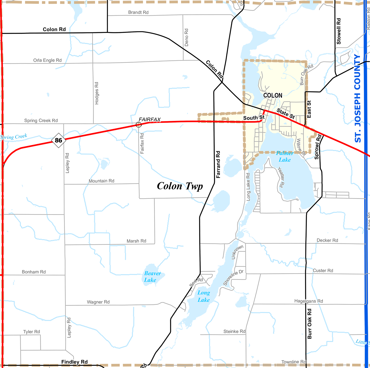 2009 Colon Township Michigan map