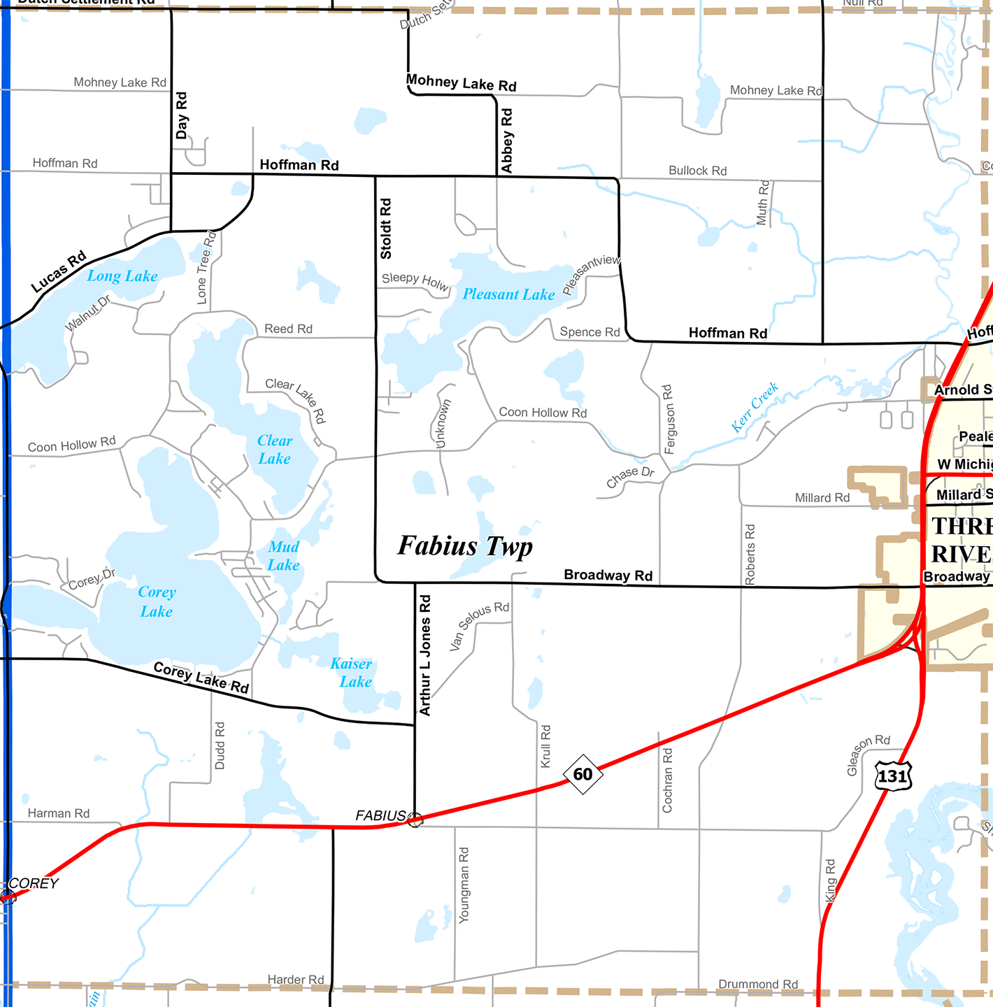 2009 Fabius Township Michigan map