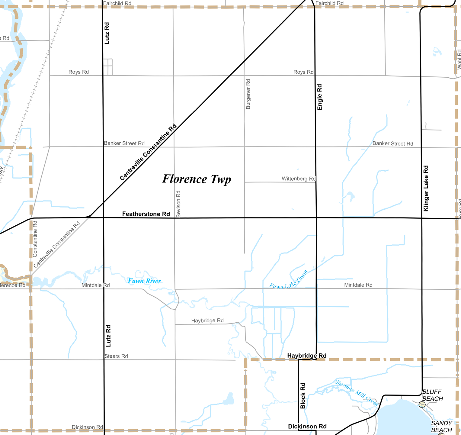 2009 Florence Township Michigan map