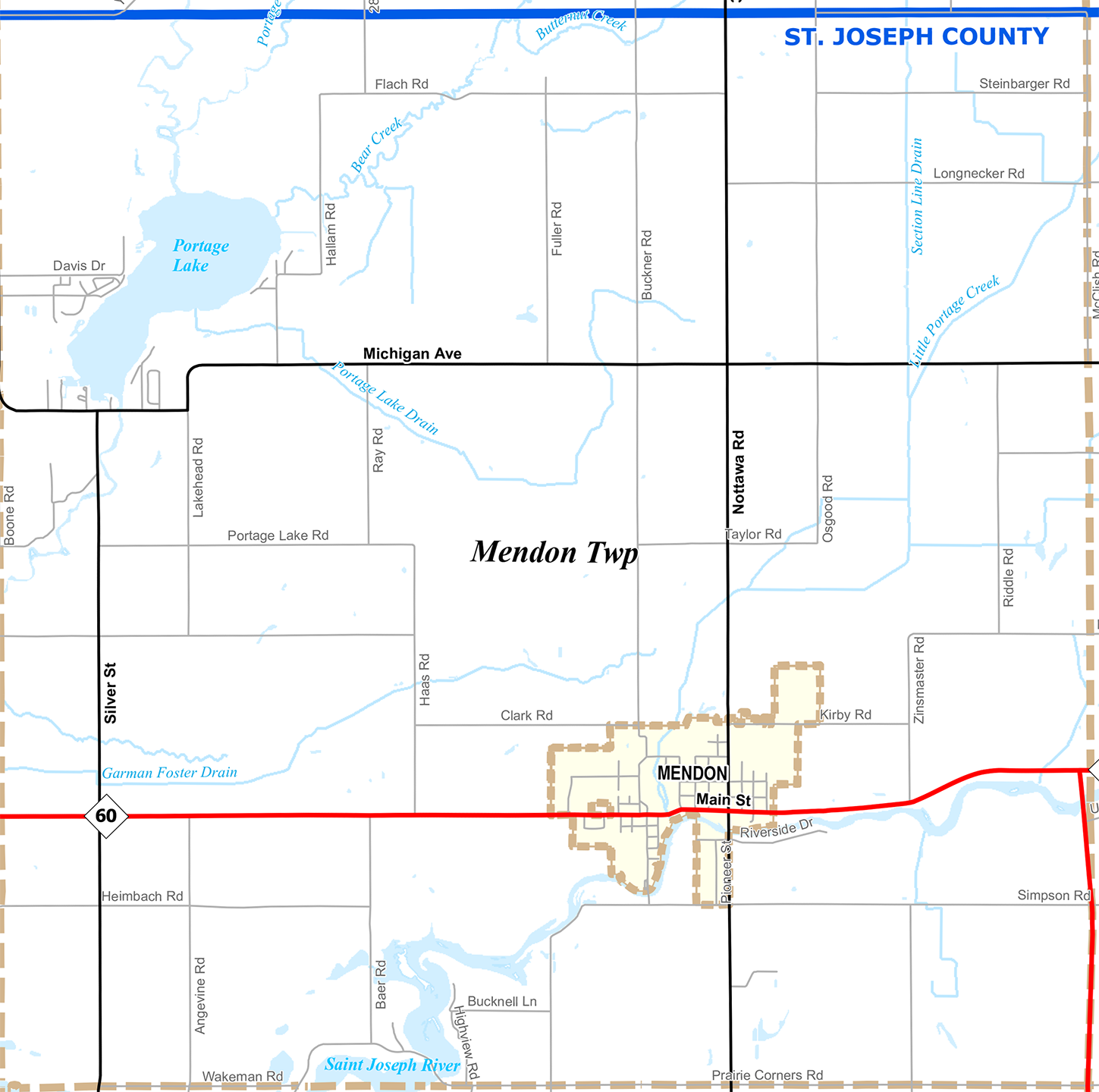 2009 Mendon Township Michigan map