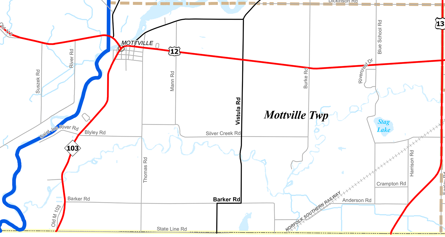 2009 Mottville Township Michigan map