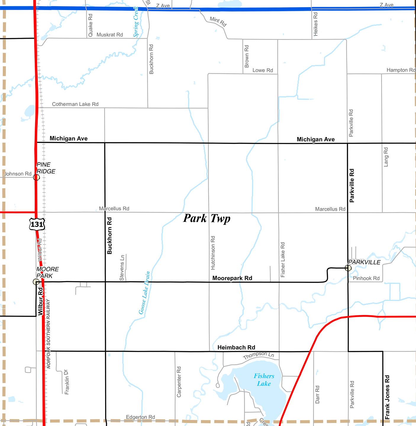 2009 Park Township Michigan map