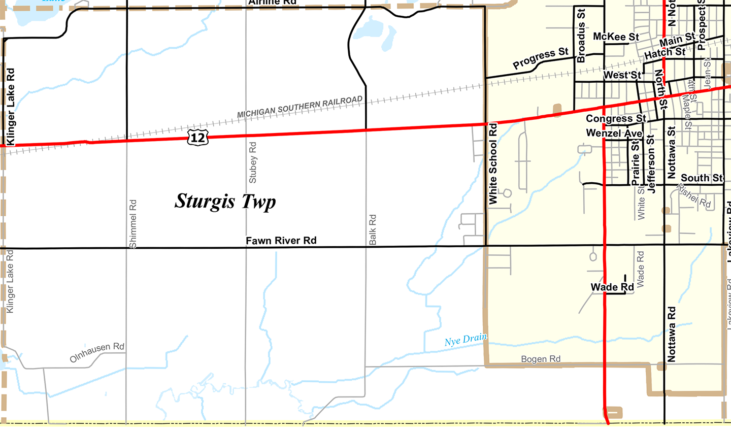 2009 Sturgis Township Michigan map