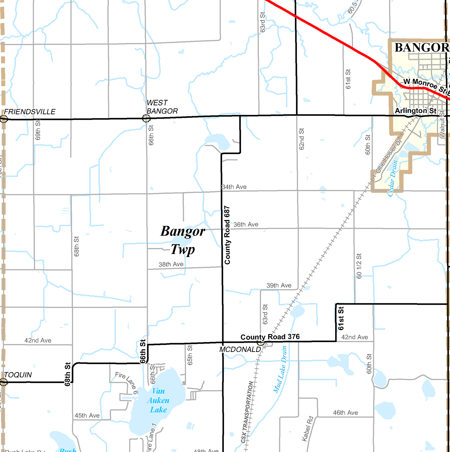 2009 Bangor Township, Michigan map