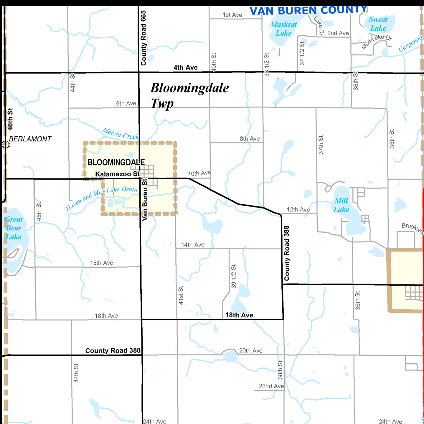 2009 Bloomingdale Township, Michigan map