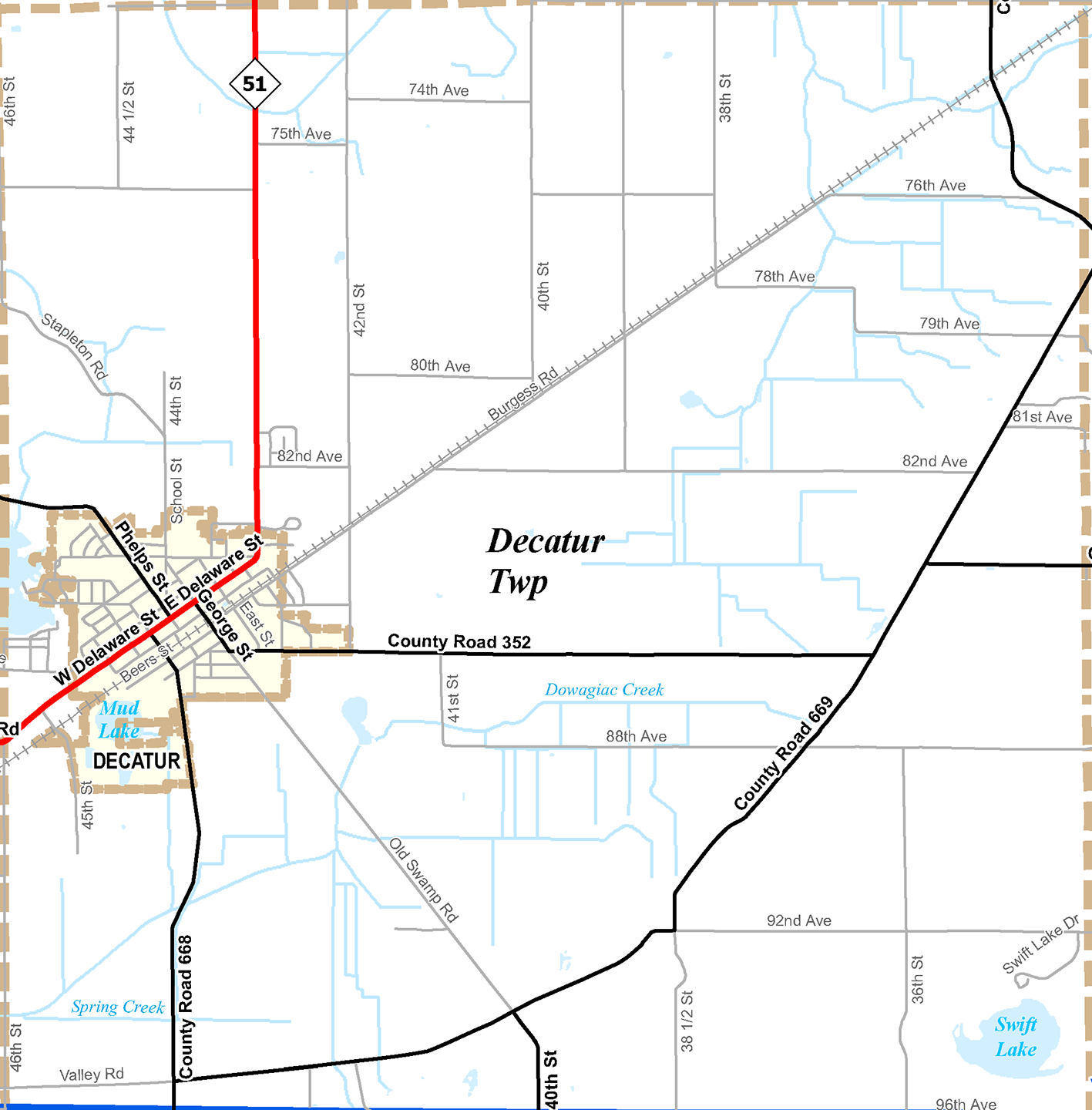 2009 Decatur Township, Michigan map