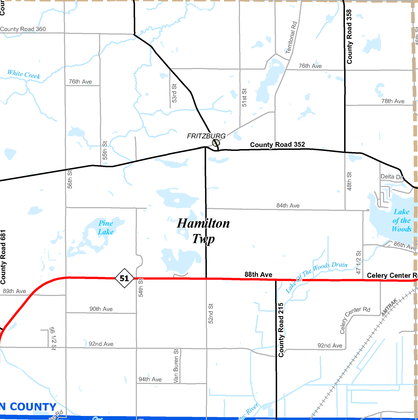 2009 Hamilton Township, Michigan map