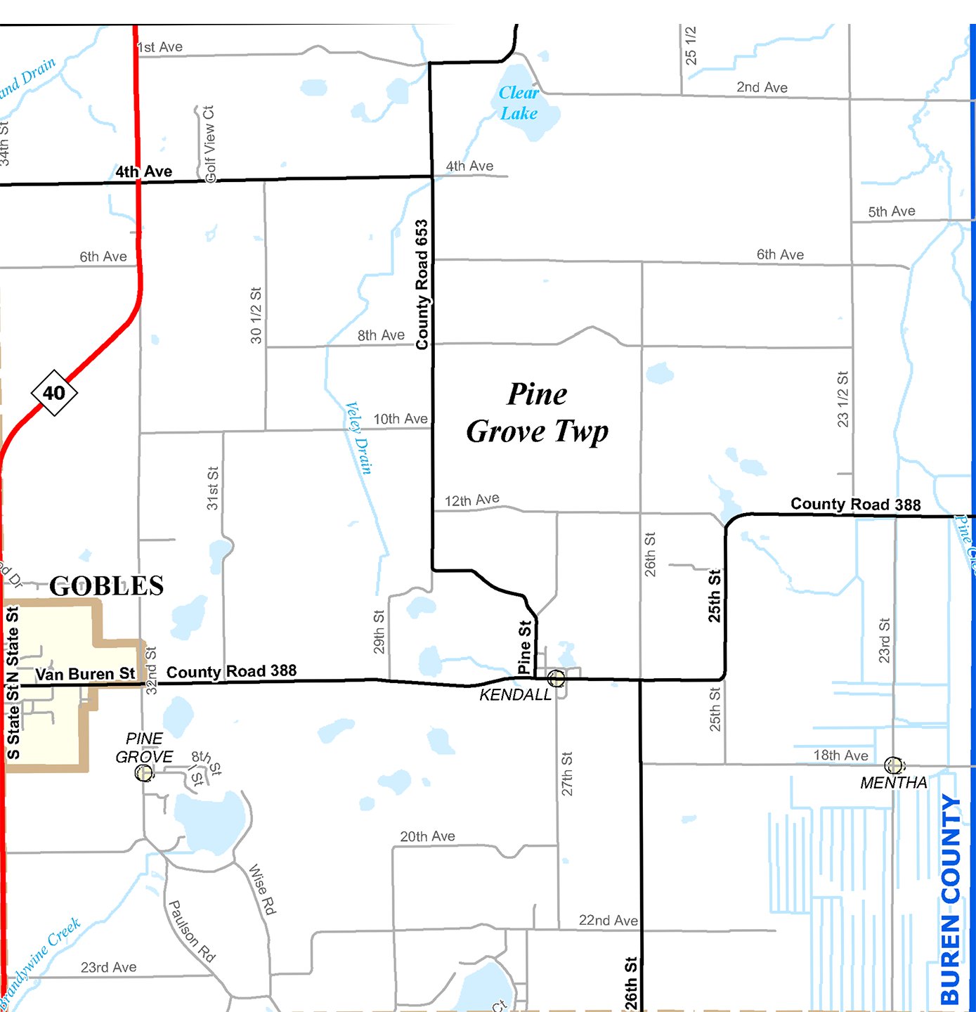 2009 PineGrove Township, Michigan map