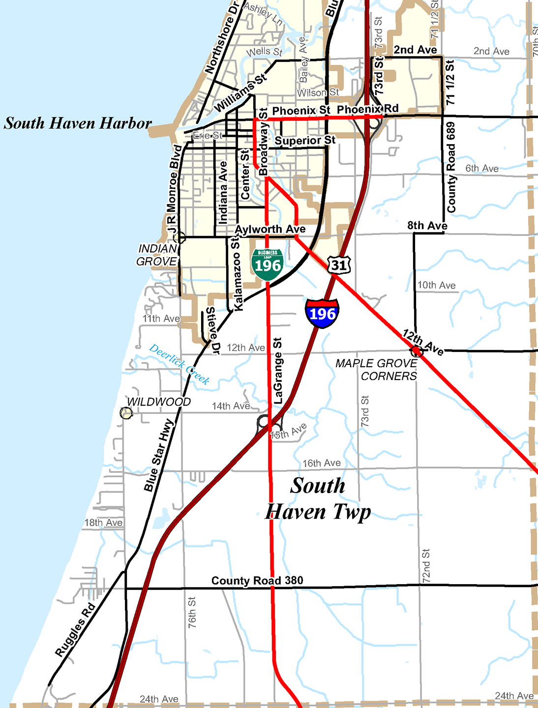 2009 South Haven Township, Michigan map